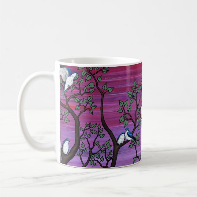 calla lis & tree swalgs kaffeetasse (Links)