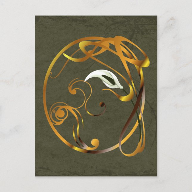 Calla Ornamental Postkarte (Vorderseite)