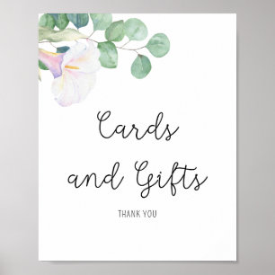 Calla und Eukalyptus - Karten und Geschenke Poster