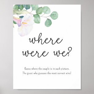 Calla und Eukalyptus - Wo waren wir? Poster