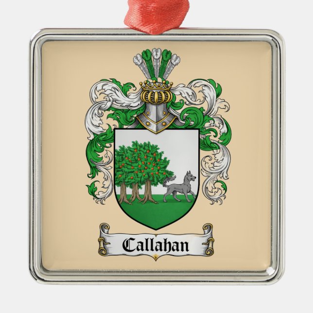 Callahan Coat of Arms Metal Ornament (Vorne)