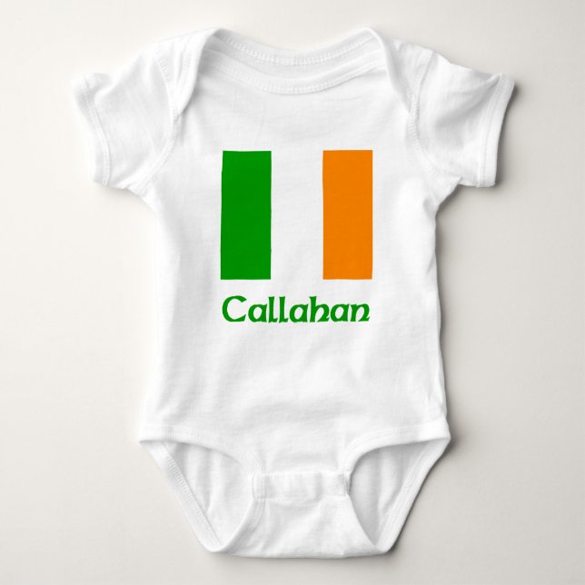 Callahan Iren-Flagge Baby Strampler (Vorderseite)