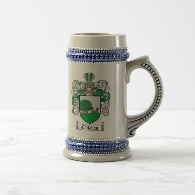 Callahan Wappen Stein/Callahan Familie Bierglas (Rechts)