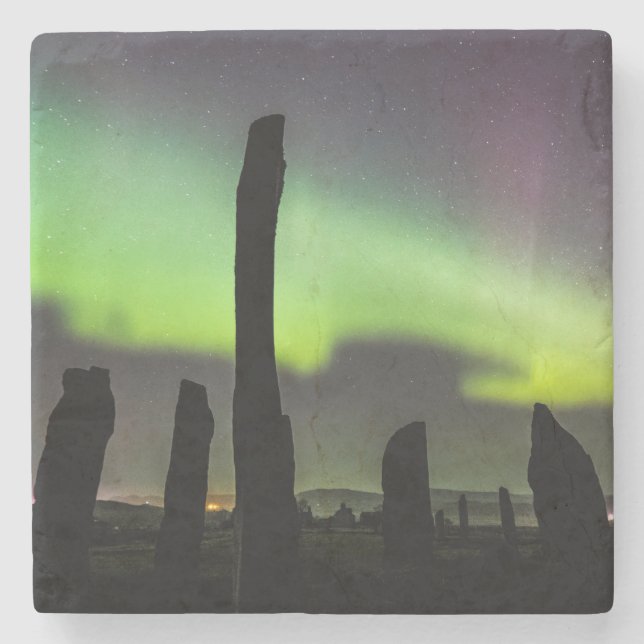 Callanish Aurora-Untersetzer Steinuntersetzer (Vorderseite)