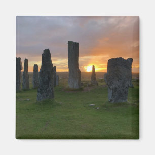 Callanish stehende Steine am Sonnenaufgang - Magnet