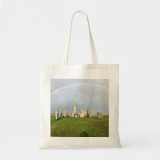Callanish Steine mit Regenbogen - Schottland Tragetasche