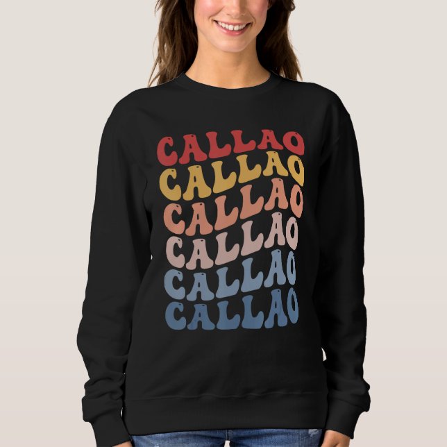 Callao City Groovy Retro Sweatshirt (Vorderseite)