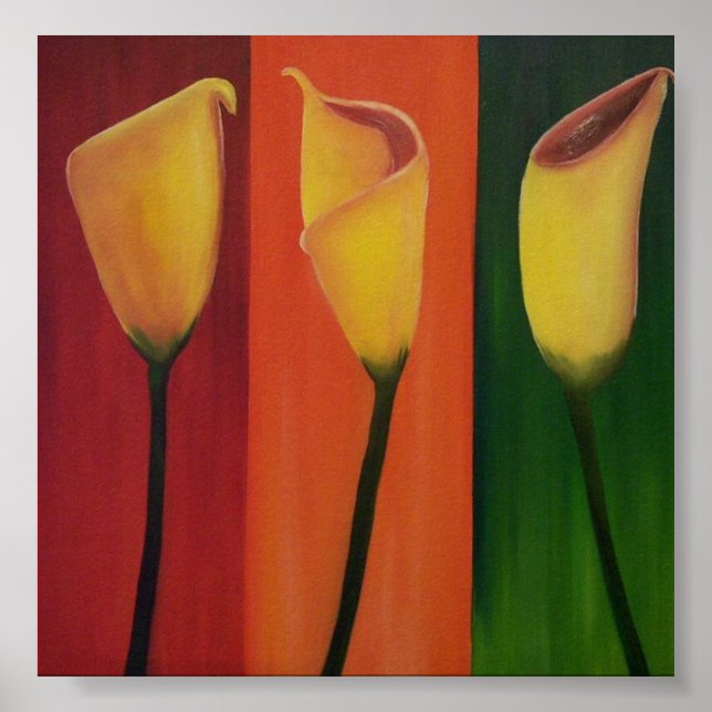 Callas im Öl Poster (Vorne)