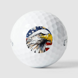 Callaway, Custom Gips | Fierce Bald Eagle Design Golfball