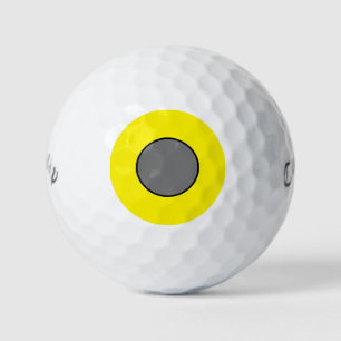 Callaway warbird 3 balles de golf pack - jaune
