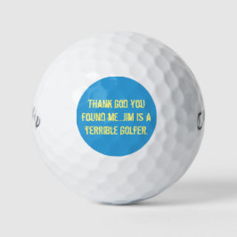 Callaway Warbird Golf Bälle verloren Edition