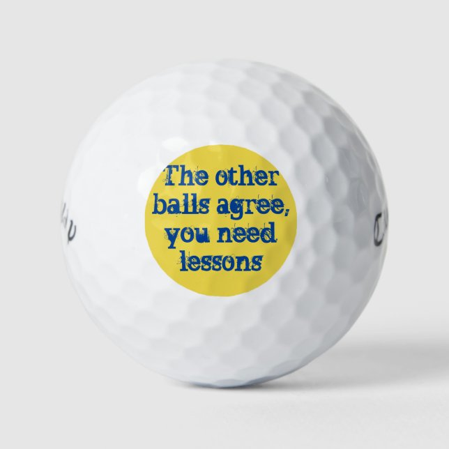 Callaway Warbird Golfballs mit Empfehlung Golfball (Vorderseite)