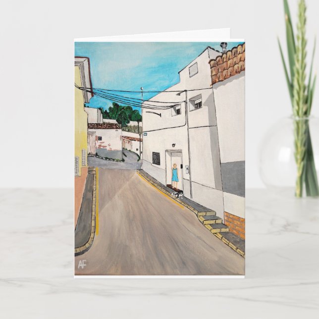 Calle Cabanilles Painting by Alfred Fox Karte (Vorderseite)