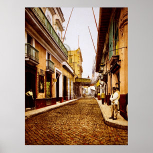 Calle de Habana Havana Kuba Poster