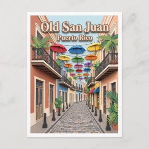 Calle Fortaleza San Juan Puerto Rico Postkarte
