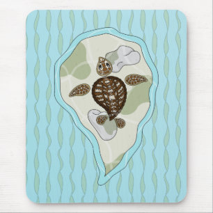 Callie die Meeresschildkröte-Mauspad Mousepad