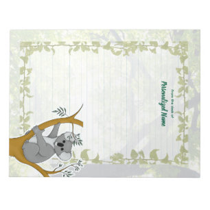 Callie Koala Ivy Lined Notizblock
