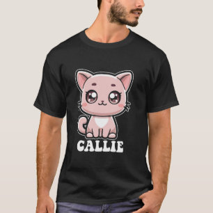 Callie Niedlich Cat Kitten Design for Girls Name C T-Shirt