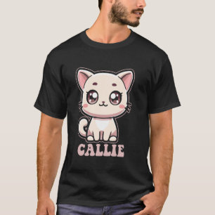 Callie Süße Kitty-Katze-Design für Mädchen Name Ca T-Shirt