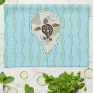 Callie the Sea Turtle Kitchen Handtuch