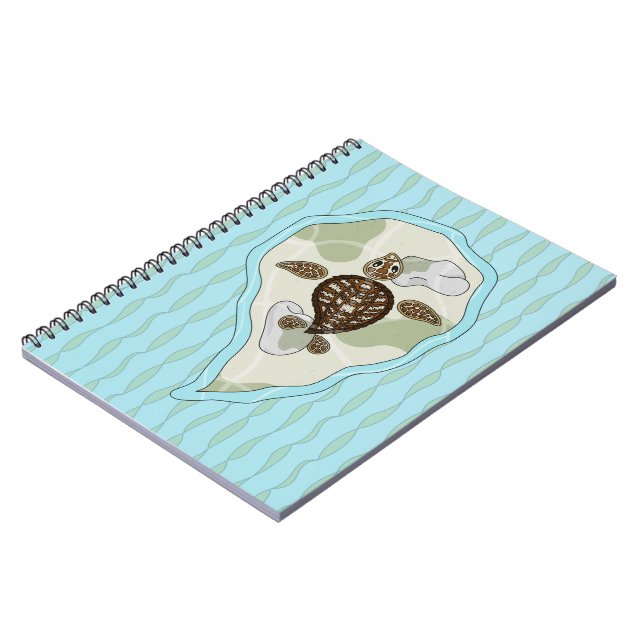 Callie the Sea Turtle Notebook Notizblock (Linke Seite)