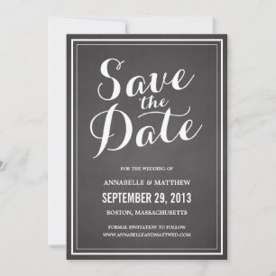 Calligrafie-Ankündigung Datum freihalten Save The Date