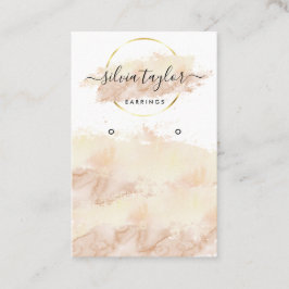 Calligrafie Art Ohrring-Display-Karte hinzufügen Visitenkarte