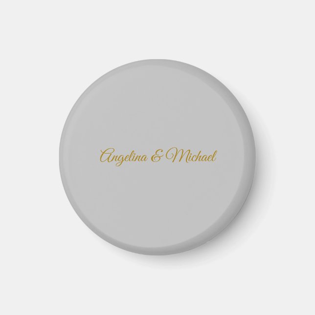 Calligrafie Beruflich Elegance Gold Color Magnet (Vorne)
