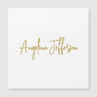 Calligrafie Beruflich Gold Color Magnetic Card