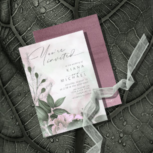 Calligrafie Floral Mauve ID771