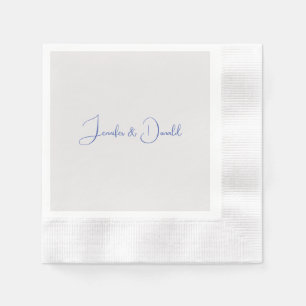 Calligrafie trendy klassische Drehbuch schlicht Pe Serviette