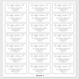 Calligrafisches Skript Wedding Guest Address Label