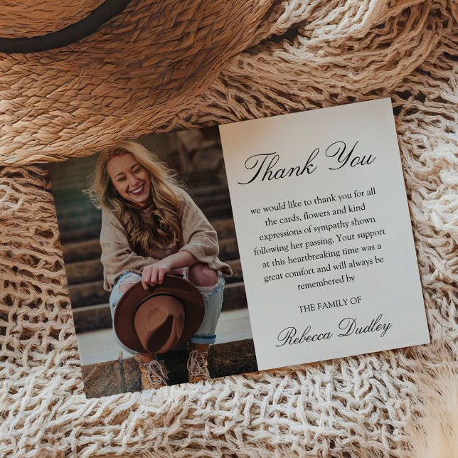 Calligrafy Foto Danke Karte | BEILEID (Von Creator hochgeladen)