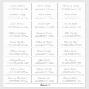 Calligrafy Guest Address Labels ORDER 8" oder 14"!
