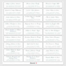 Calligrafy Guest Address Labels ORDER 8" oder 14"!