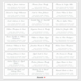 Calligrafy Guest Address Labels ORDER 8" oder 14"!