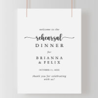 Calligrafy Probe Dinner Willkommensunterschrift