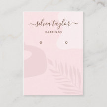 Calligrafy Rose abstrakt Earring-Grafikkarte