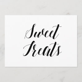 Calligrafy Style "Sweet Leckereien" Hochzeitssymbo Einladung