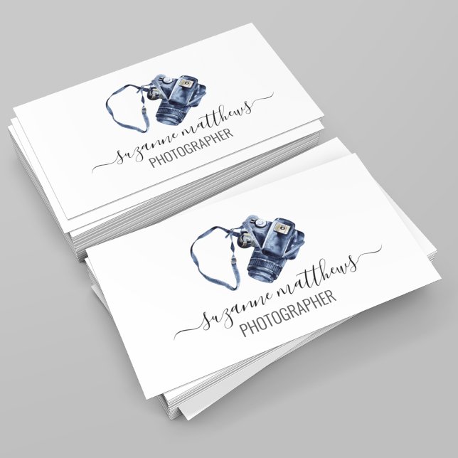 Calligrafy Watercolor Fotografy Visitenkarte (Von Creator hochgeladen)