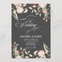 Calligraphic Wedding Monogram für australische Blu