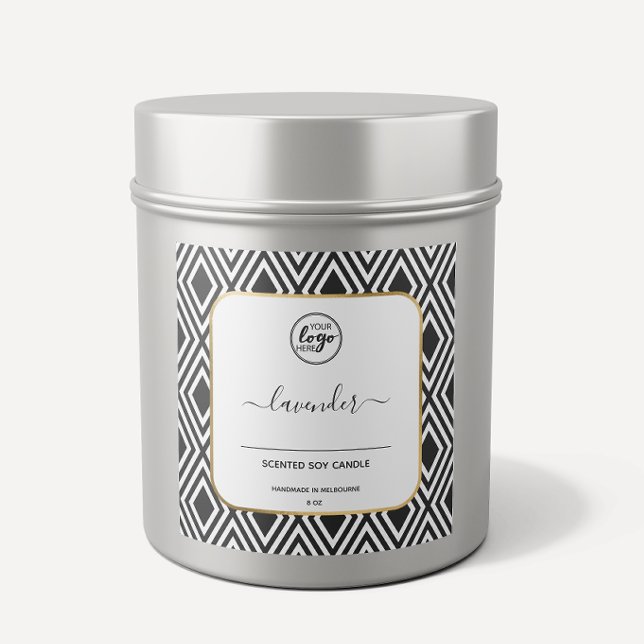 Calligraphie artisanale noir et blanc Étiquettes (Créateur téléchargé)