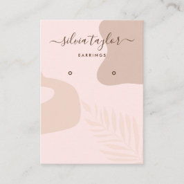 Calligraphie blush abstrait Earrage carte d'affich