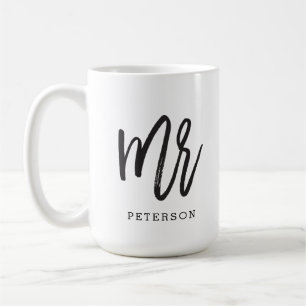 Calligraphie brossée M. Mariage Groom Mug