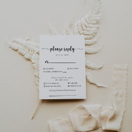 Calligraphie Classic Mariage Menu Choix Répondre