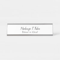 Calligraphie classique Élégante Plaque blanche sim