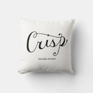 calligraphie crispe coussin
