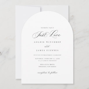 Calligraphie d'arc moderne Faire-part de mariage s