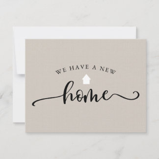 Calligraphie de la Faire-part de déplacement budgé