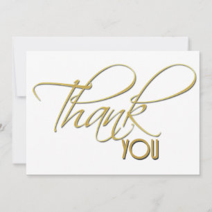 calligraphie de l'or faux minimaliste Merci